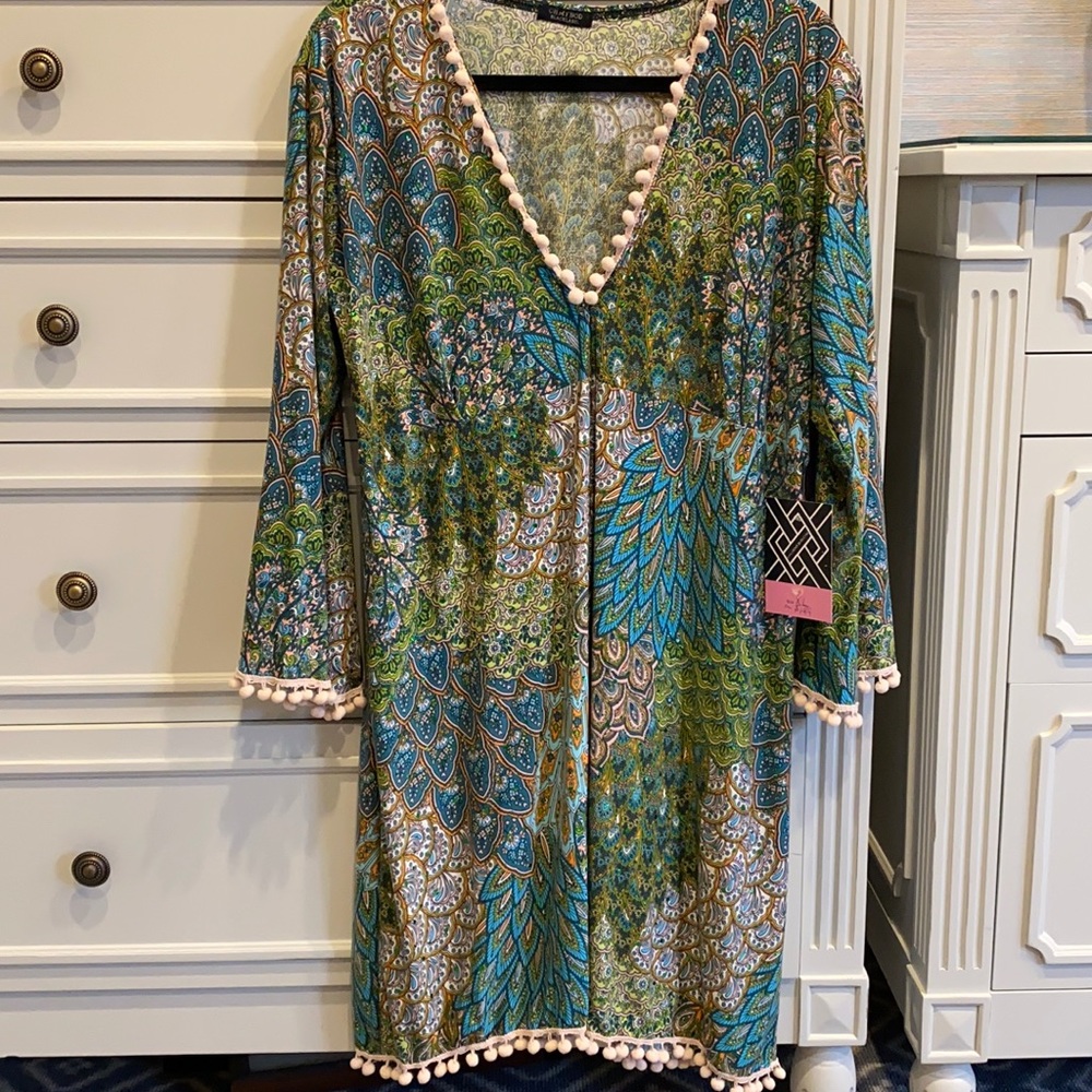 Custom made nylon jersey dress